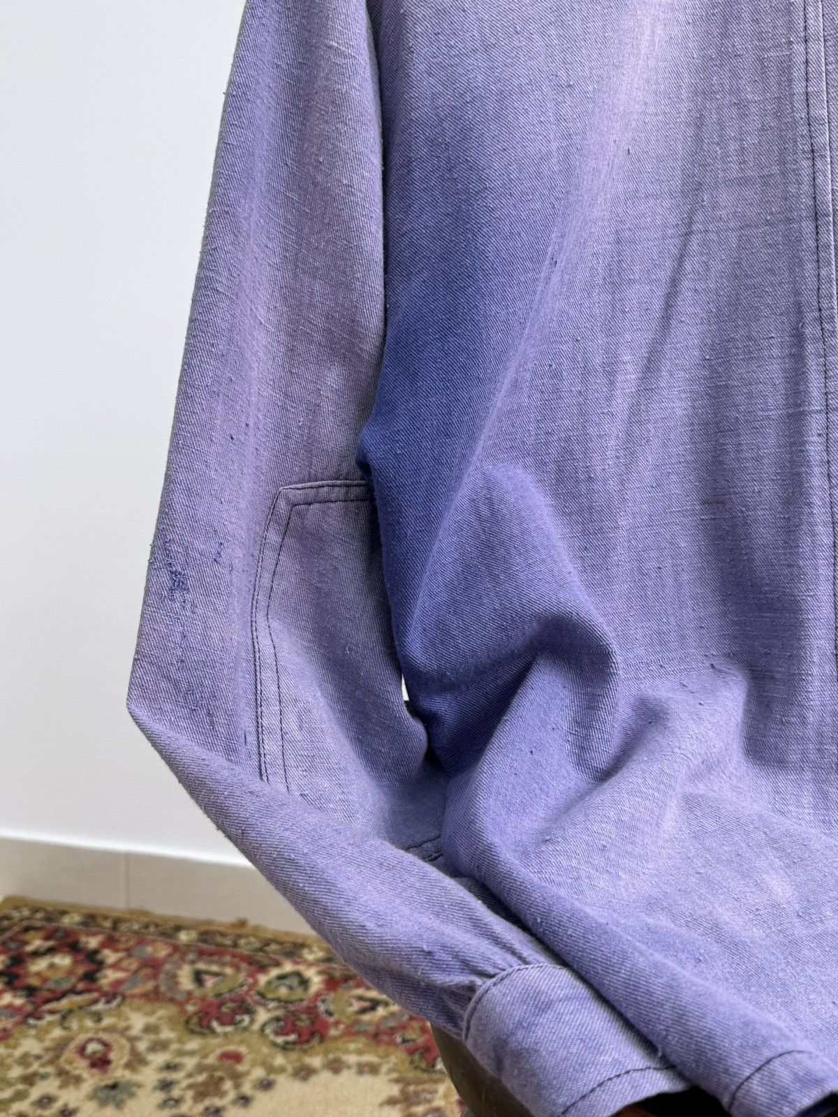 Le Laboureur Vintage 50s French Faded Trashed Chore Work Suit Size US L / EU 52-54 / 3 - 15 Thumbnail