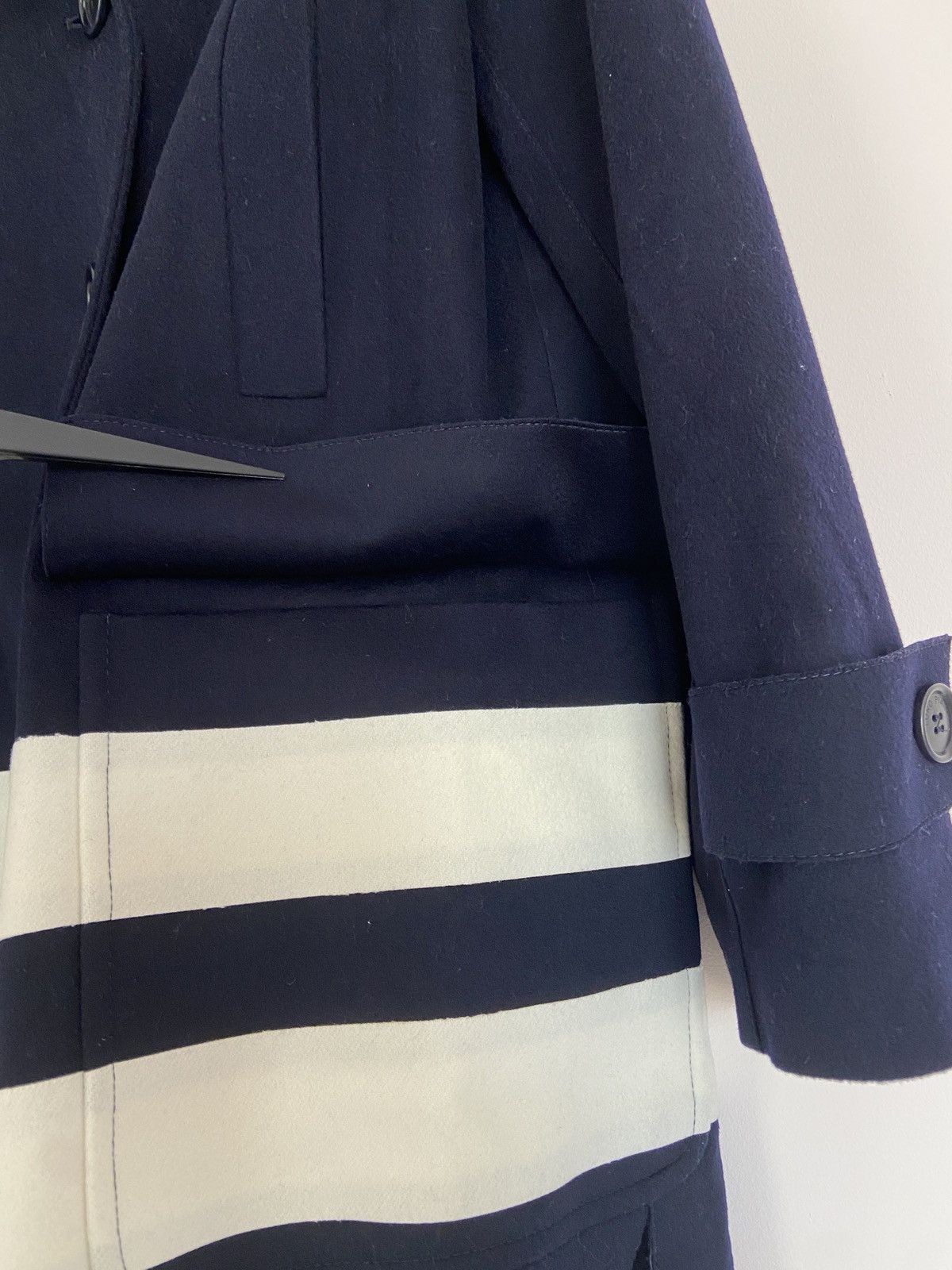 Loro Piana Loro Piana Double Breasted Felt Coat Dark Blue Size M / US 6-8 / IT 42-44 - 4 Thumbnail