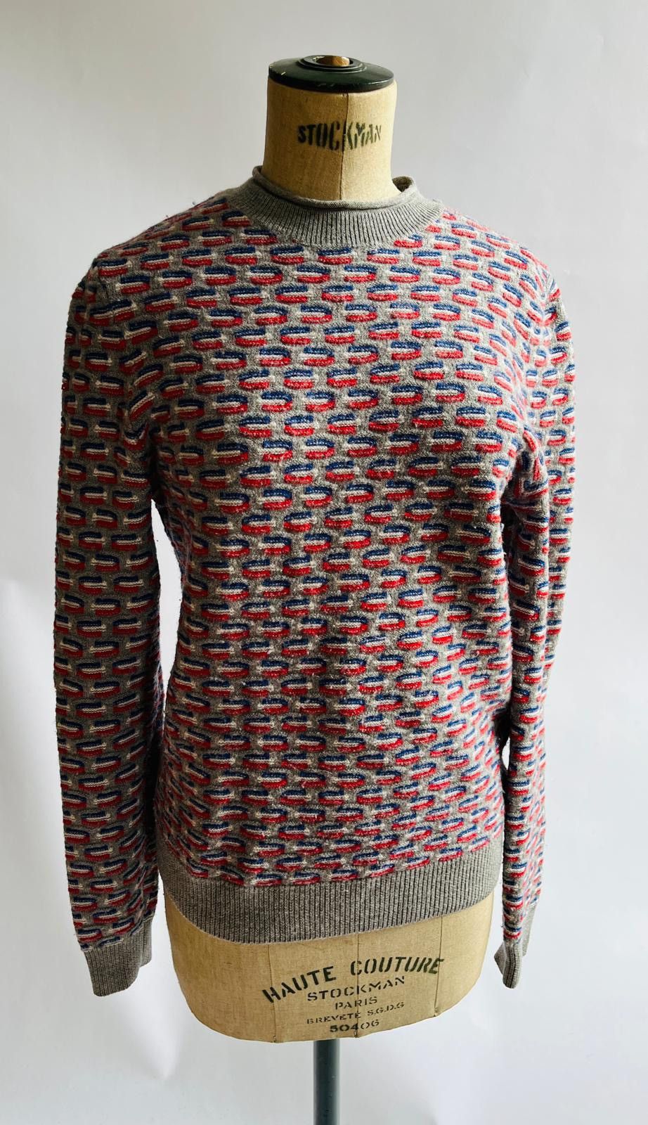 image of Carven Guillaume Henry Sweater in Grey, Men's (Size Small)