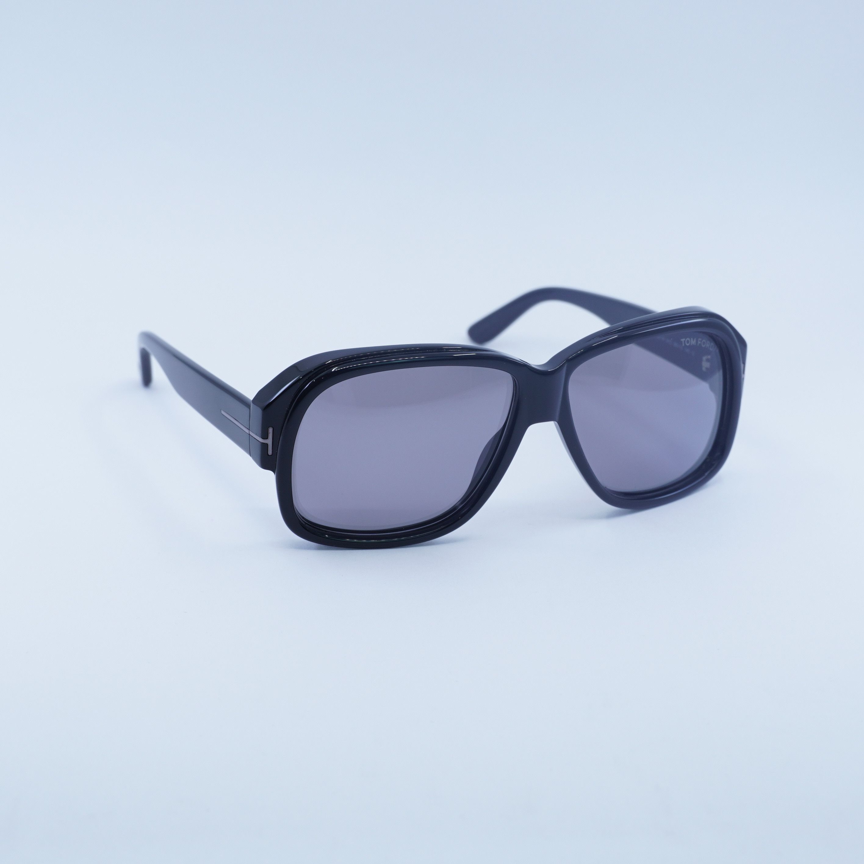 Tom Ford New Tom Ford Lyle FT0837-N 01C Sunglasses Black Square Frame Size ONE SIZE - 1 Thumbnail