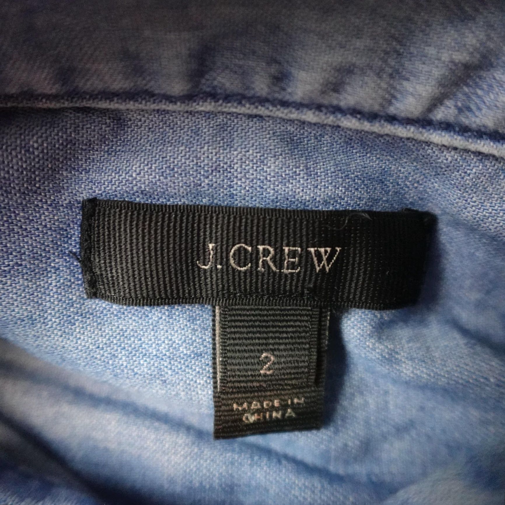 J.Crew J.Crew Shirt Womens 2 Light Blue Chambray Denim Button Down Long Sleeve Pocket Size XS / US 0-2 / IT 36-38 - 5 Thumbnail