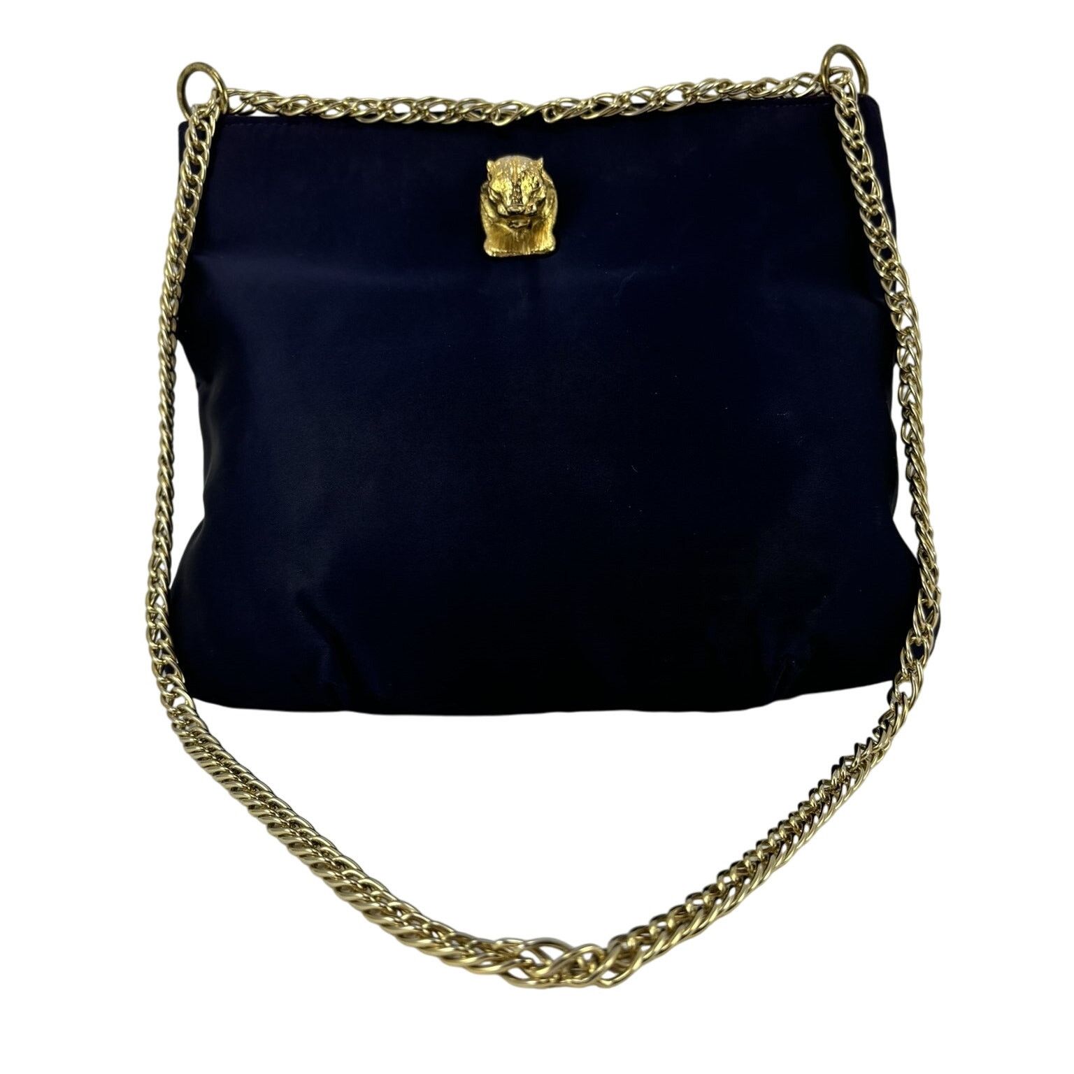 Other Vintage MidCentury Mardane Handbag Royal Blue Gold Cougar Size ONE SIZE - 12 Thumbnail