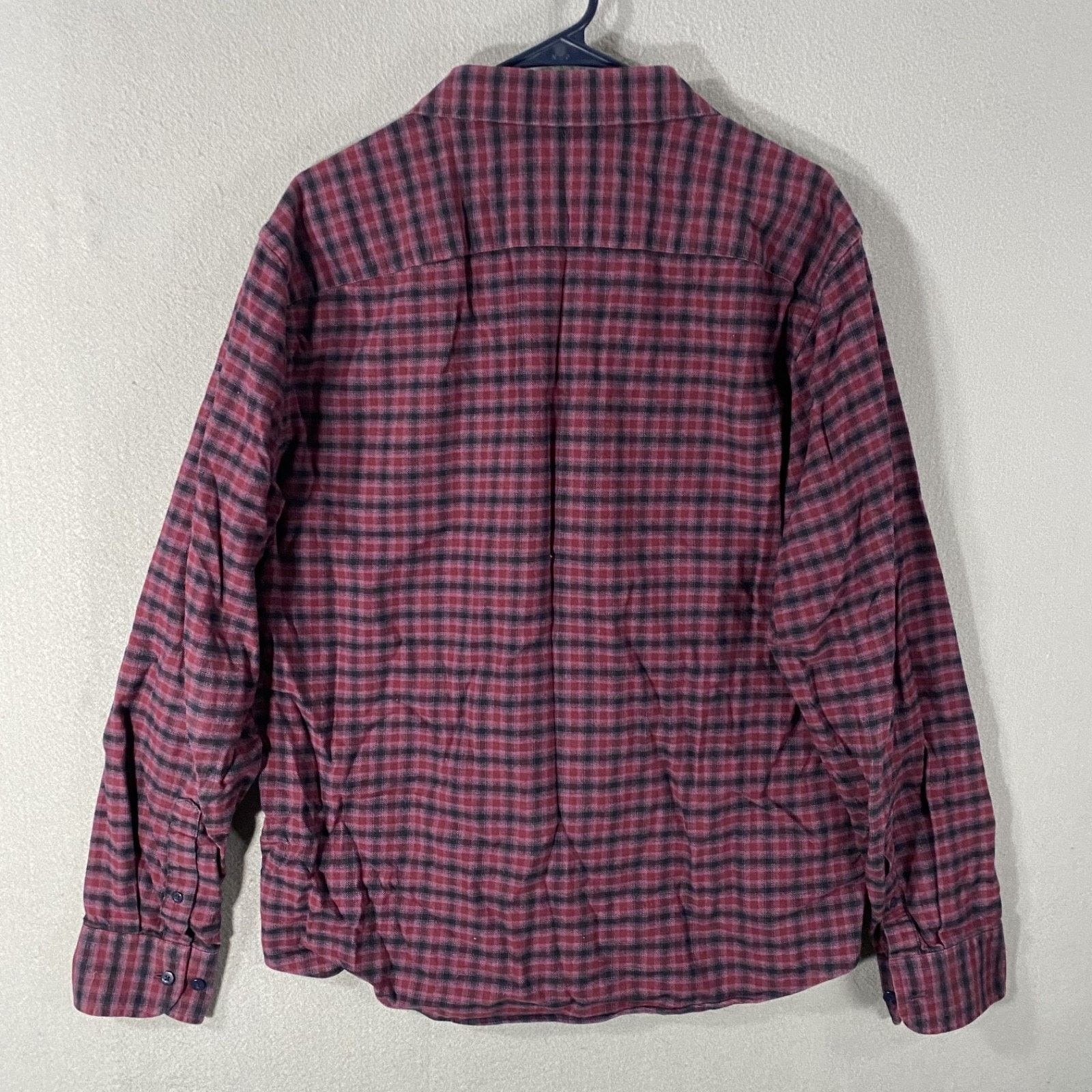 UNTUCKit Untuckit Plaid Flannel Button Up Long Sleeve Shirt Purple XL Size US XL / EU 56 / 4 - 5 Thumbnail