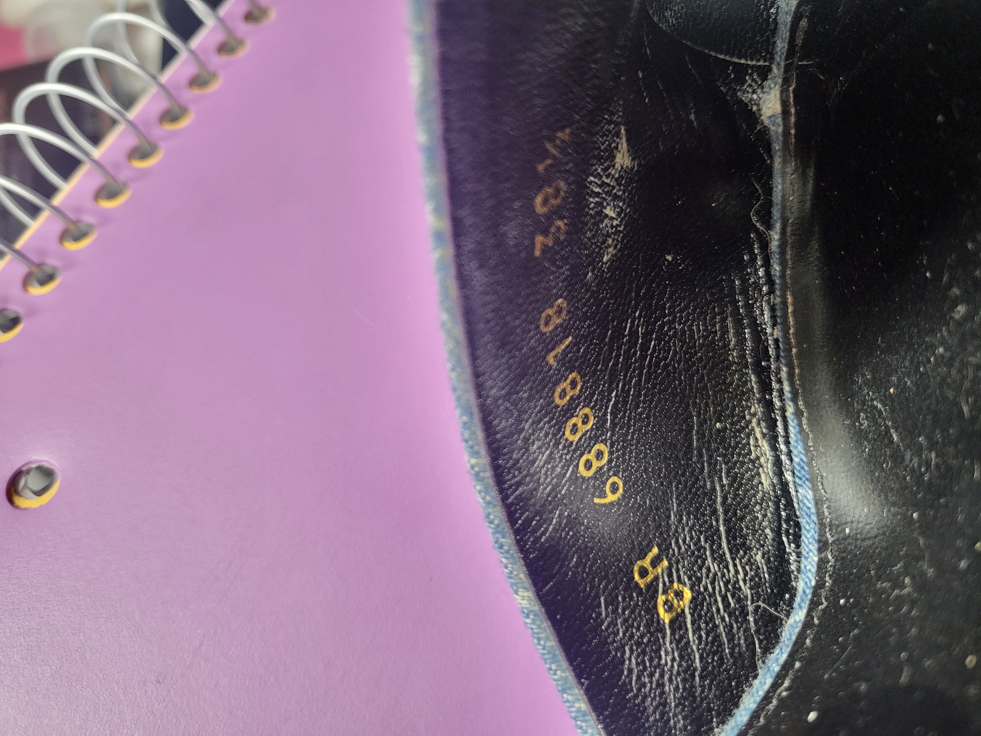 Yves Saint Laurent La 16 Monogram Slide Sandal in RARE Blue Jeans Color Size US 8.5 / IT 38.5 - 6 Thumbnail
