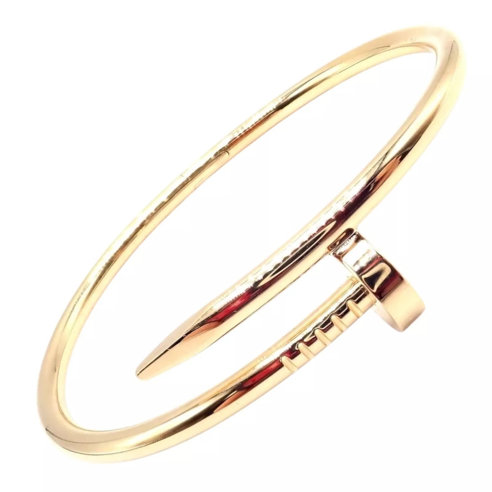 Cartier Cartier Juste 18k Yellow Gold Bangle Bracelet Size 17 Paper Size ONE SIZE - 1 Thumbnail