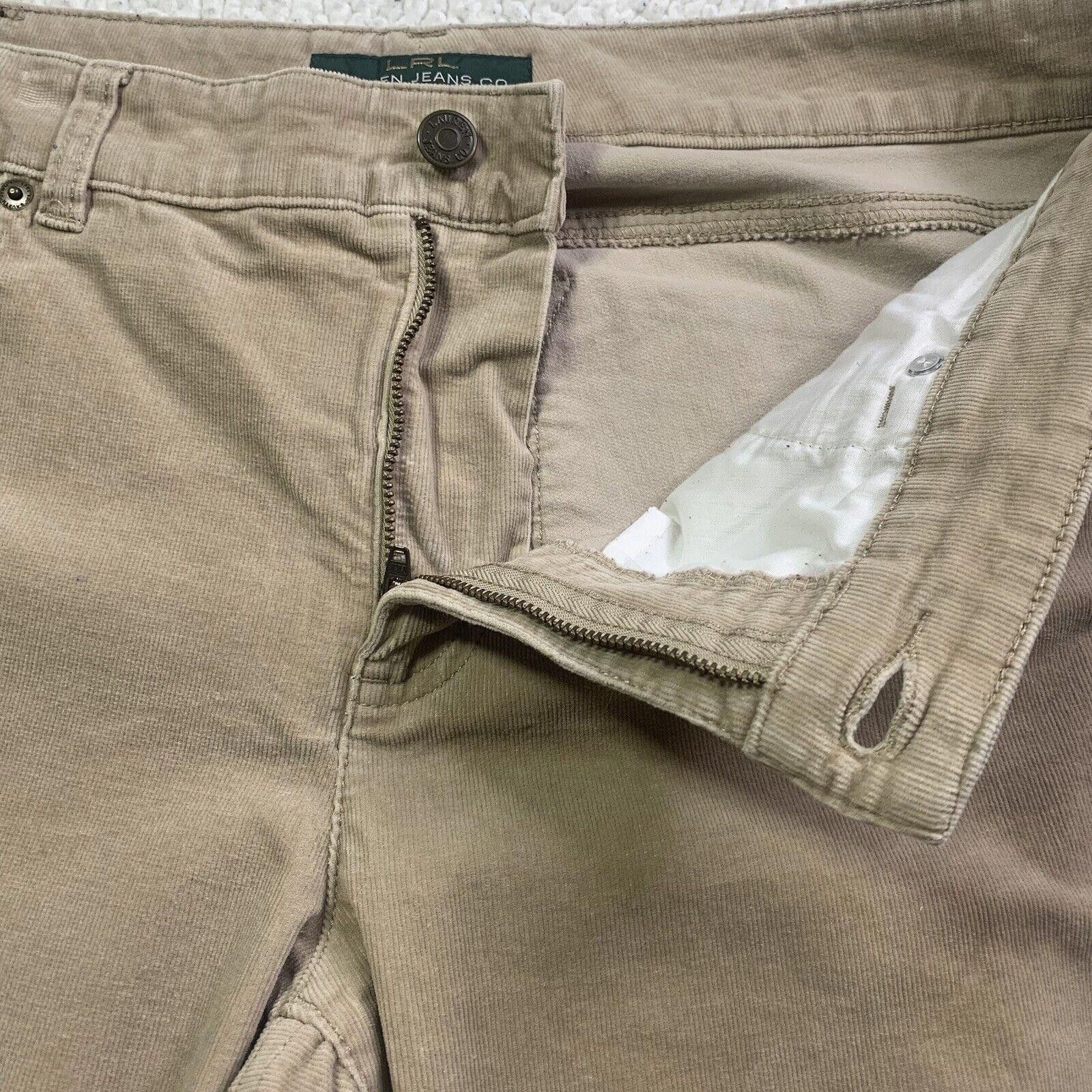 Lauren Ralph Lauren LRL Ralph Lauren Jeans Corduroy Pants Women's Size 10 Tan Size 32" / US 10 / IT 46 - 8 Thumbnail