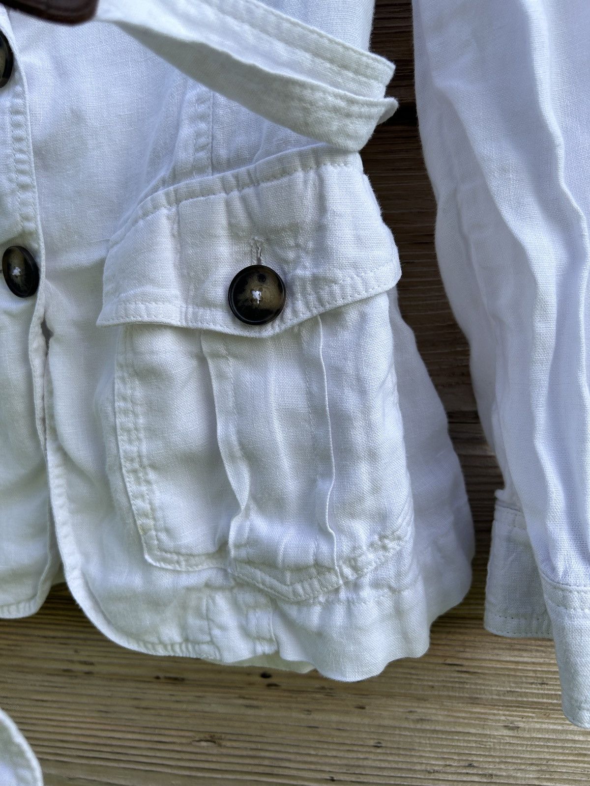 Burberry Vintage Burberry London Linen Belted Light Jacket Size M / US 6-8 / IT 42-44 - 4 Thumbnail