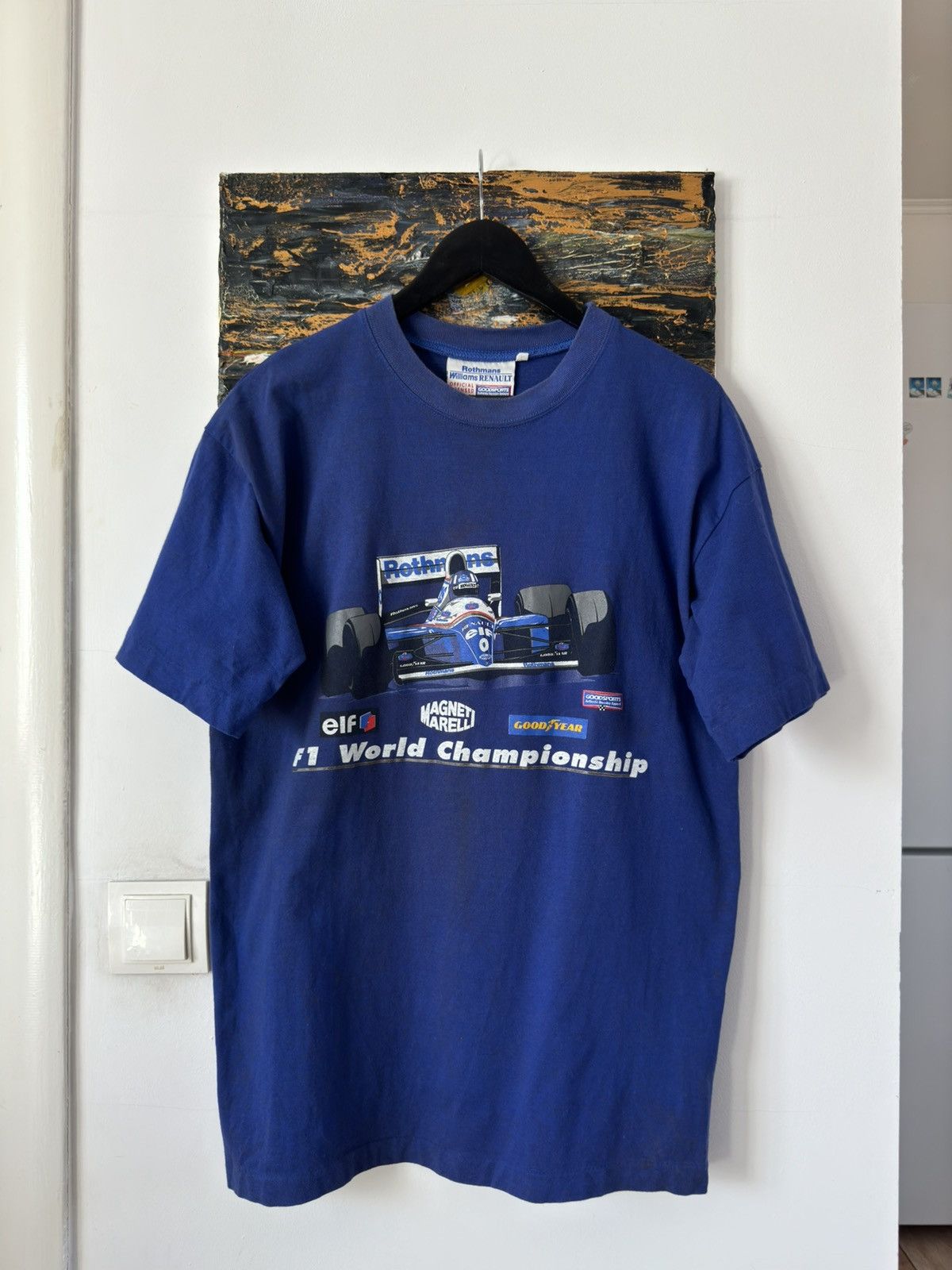 Formula 1 × Vintage Vintage 90s Formula Uno Renault Formula 1 Tee T Shirt Size US XL / EU 56 / 4 - 1 Thumbnail
