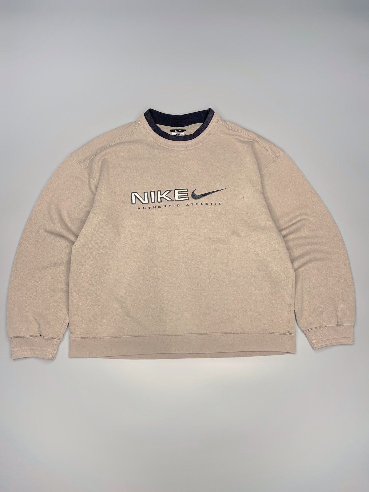 Nike × Vintage Vintage Y2k Nike Big Logo Sweatshirt 90’s Size US L / EU 52-54 / 3 - 1 Thumbnail