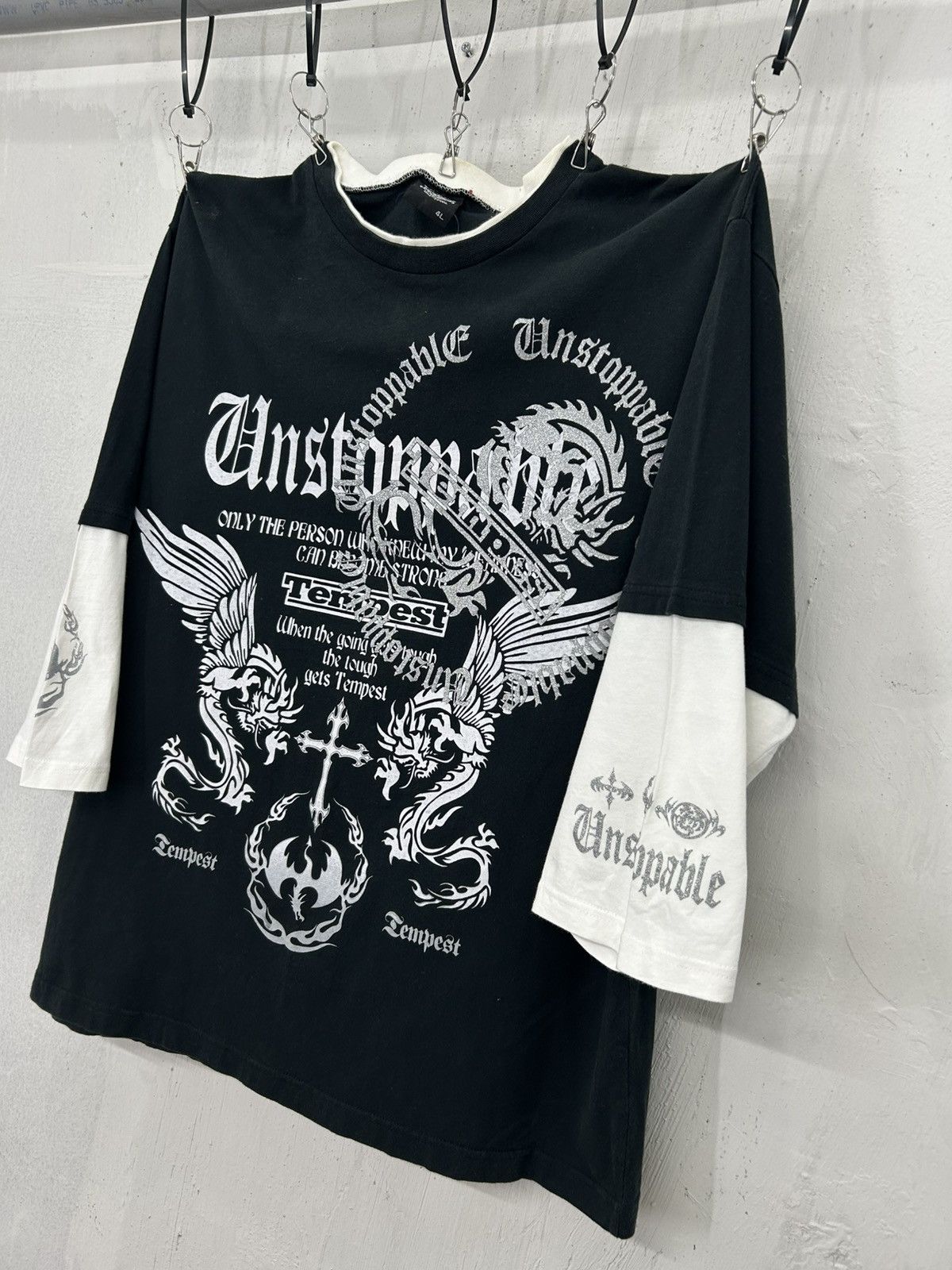 Le Grande Bleu (L.G.B.) Tempest Unstoppable Affliction West Chopper Relaxed Fit Size US XL / EU 56 / 4 - 4 Thumbnail
