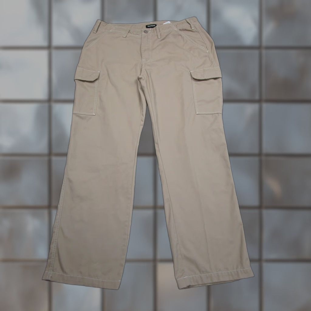 True Religion True Religion Cargo Pants Mens 38x32 Beige Straight Leg Utility Workwear Casual Size US 38 / EU 54 - 1 Thumbnail