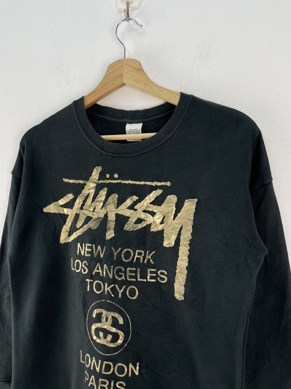 Stussy Stussy Sweatshirt Crewneck Spellout Y2K Size US S / EU 44-46 / 1 - 2 Thumbnail