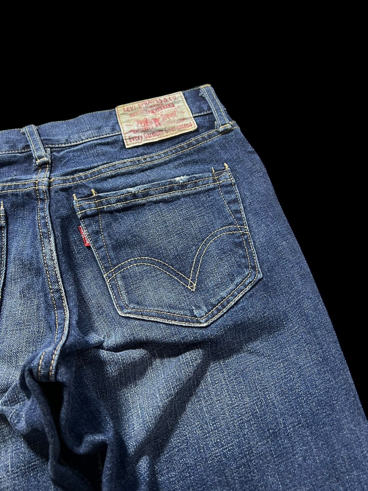 Levi's × Levi's Vintage Clothing 💥Baggy💥Vintage 90’s-00 Levis Lpc Distress Jeans Very Rare Size US 28 / EU 44 - 9 Thumbnail
