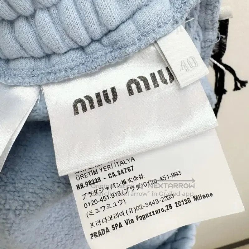 Miu Miu Miu Miu Light Blue Women's Shorts . Size 23" - 6 Thumbnail