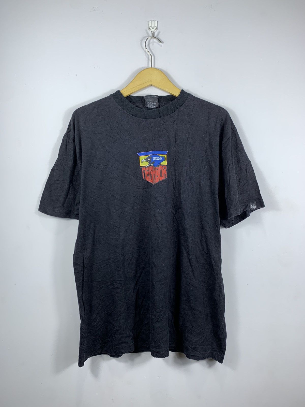 image of Neighborhood x Vintage Nighborhood Shirt in Black, Men's (Size Large)