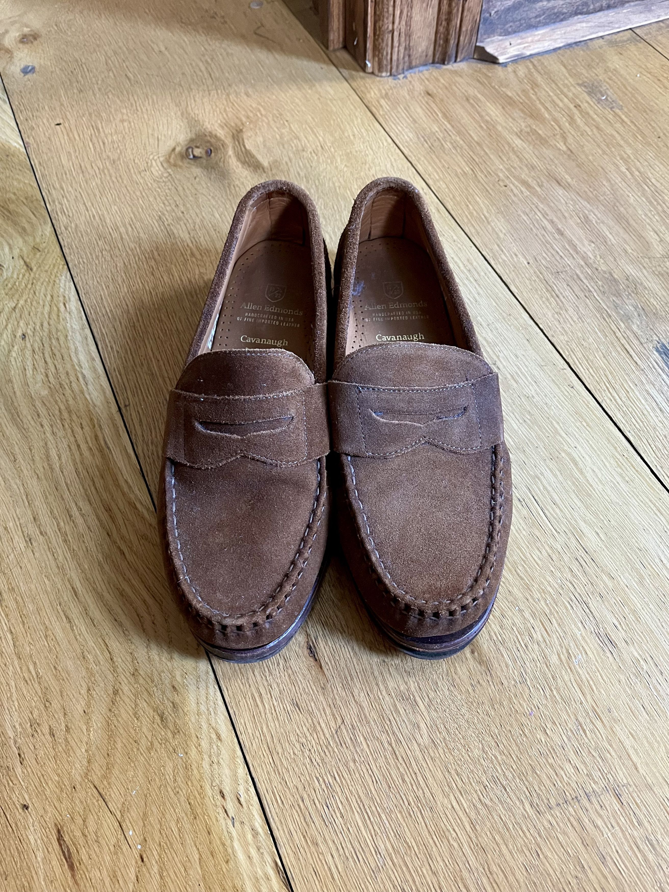 Allen Edmonds Allen Edmonds Snuff Suede Penny Loafers Men’s Size 9 Size US 9 / EU 42 - 2 Thumbnail