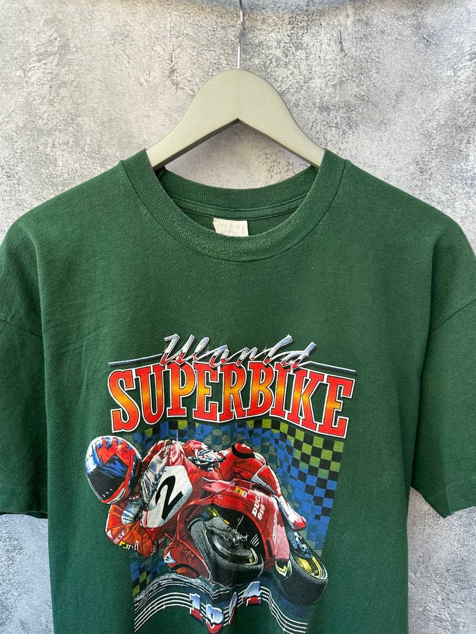 Vintage Carl Fogarty World Super Bike 1994 Vintage Ducati #2 T-Shirt Size US M / EU 48-50 / 2 - 5 Thumbnail