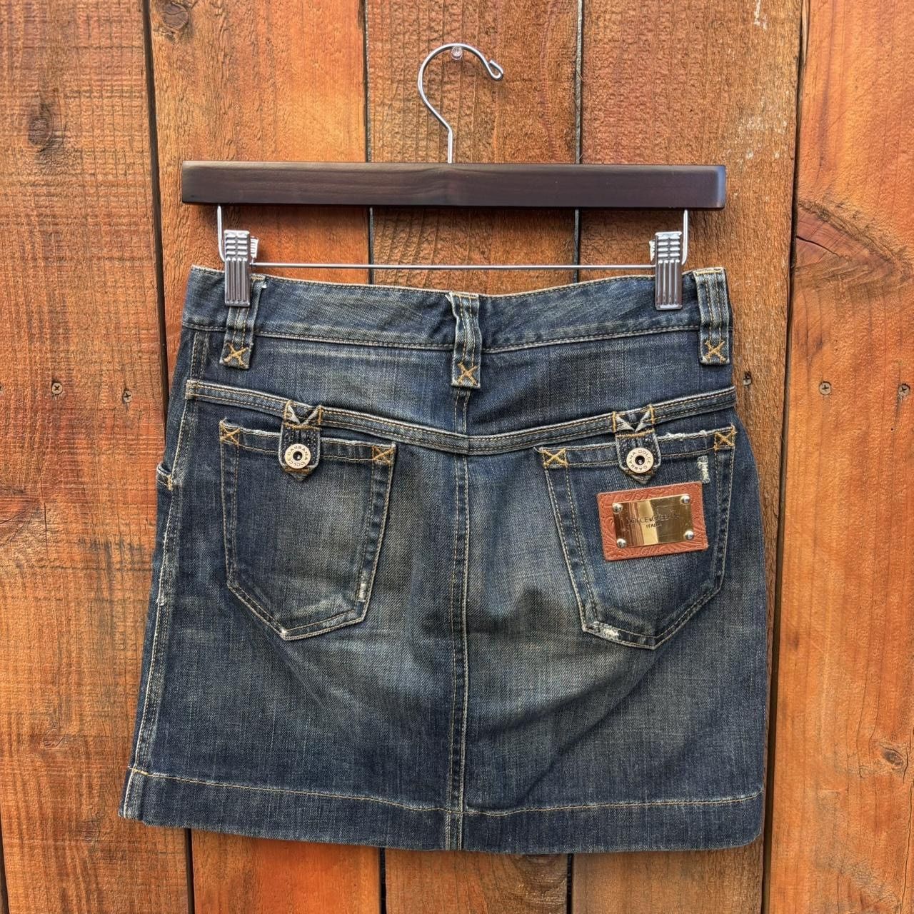 Dolce & Gabbana Dolce & Gabbana Denim Mini Skirt D&G Y2K Size 27" / US 4 / IT 40 - 2 Thumbnail