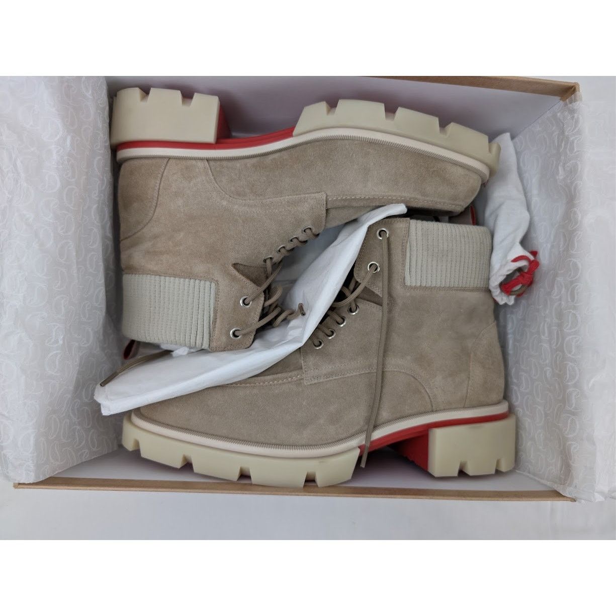 Christian Louboutin o1rshd1 Our Walk Flat Boot in Saharienne Size US 9.5 / EU 42-43 - 20 Thumbnail
