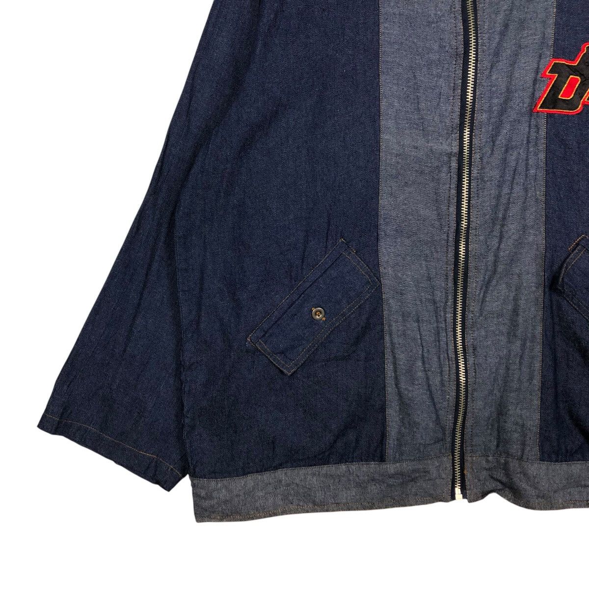 Dogtown 🔥VINTAGE DENIM ZIPPER JACKET DOGTOWN BACKHIT BIG LOGO DESIG Size US M / EU 48-50 / 2 - 6 Thumbnail
