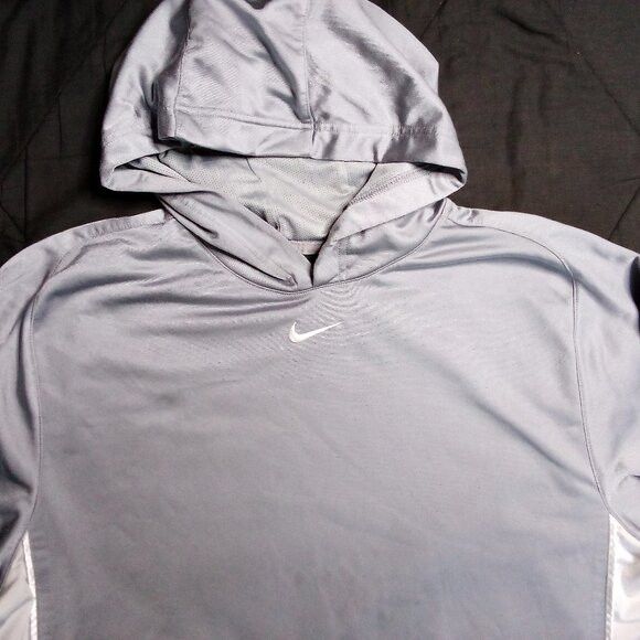 Nike × Vintage Vintage Nike Hoops Mid Swoosh Hoodie Sweatshirt Size US L / EU 52-54 / 3 - 1 Thumbnail
