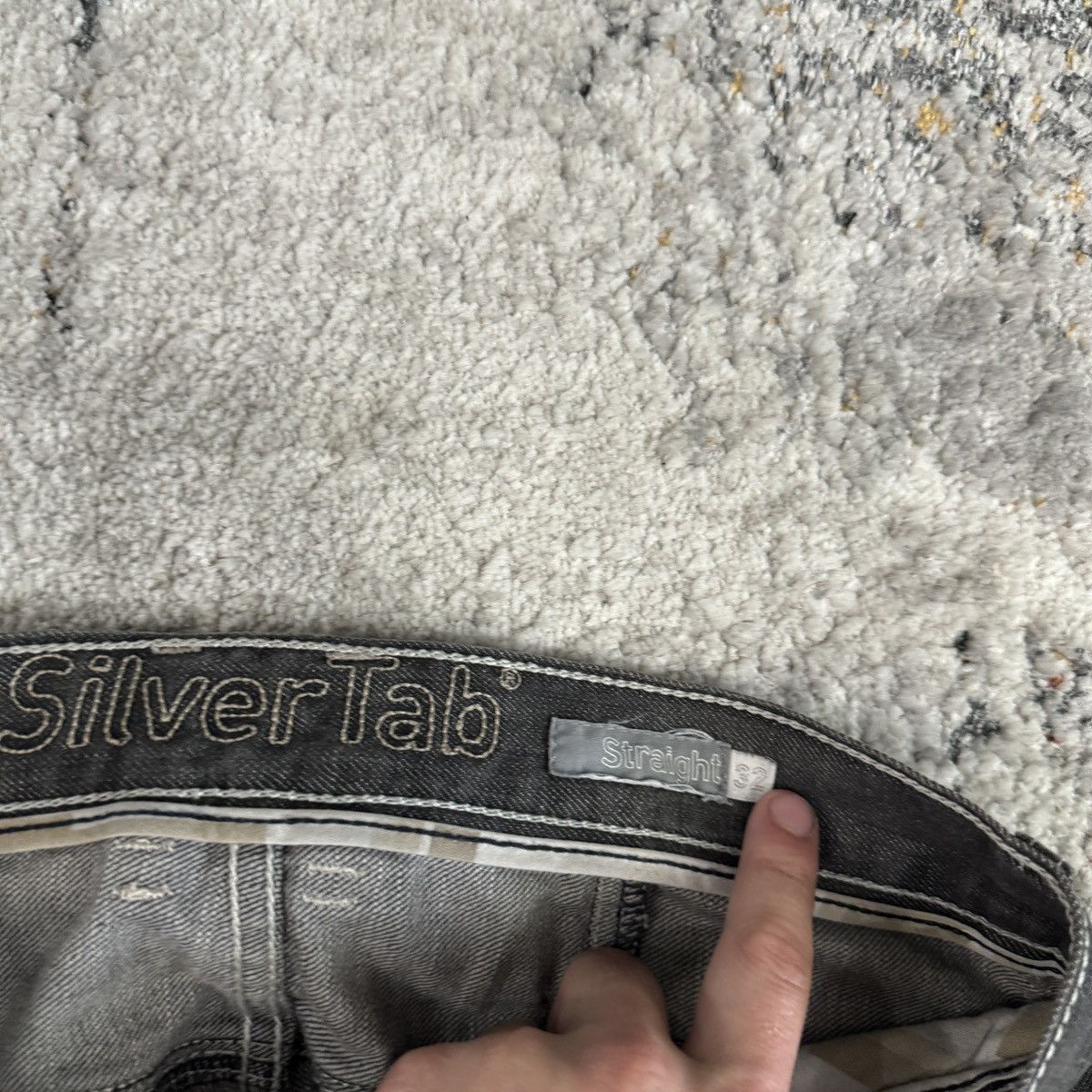 Levi's × StraightFaded × Vintage Rare Vintage Levi’s Silvertab black buckle back faded jeans Size US 32 / EU 48 - 6 Thumbnail