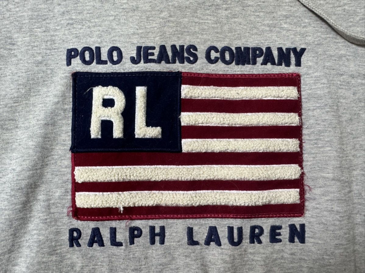 Polo Ralph Lauren × Vintage Polo Ralph Lauren Usa 🇺🇸 Flag Hoodie Size US M / EU 48-50 / 2 - 4 Thumbnail