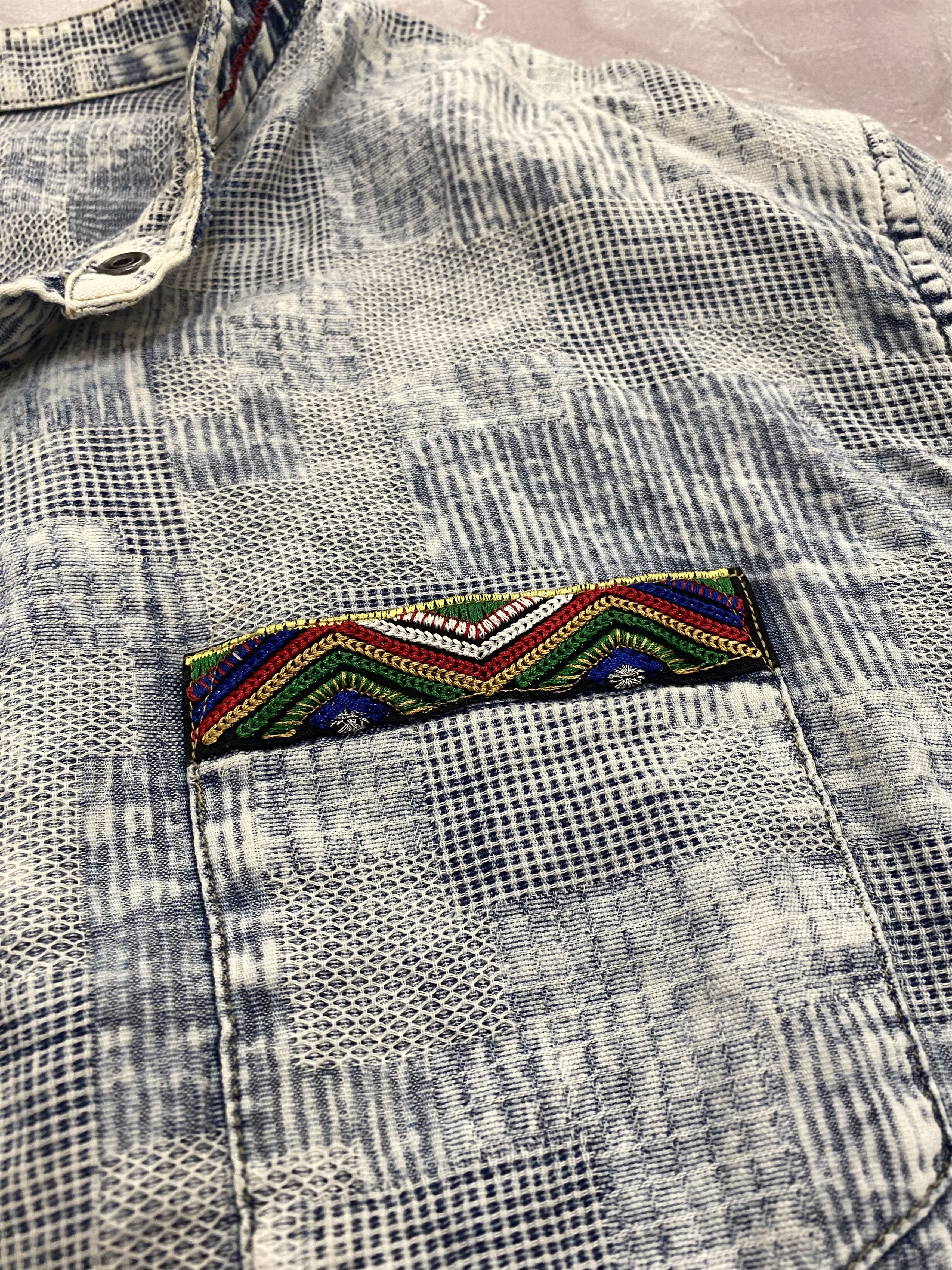 Desigual × Japanese Brand × Vintage Y2K Vintage Desigual Punk Style Longsleeve Shirt Size US M / EU 48-50 / 2 - 4 Thumbnail