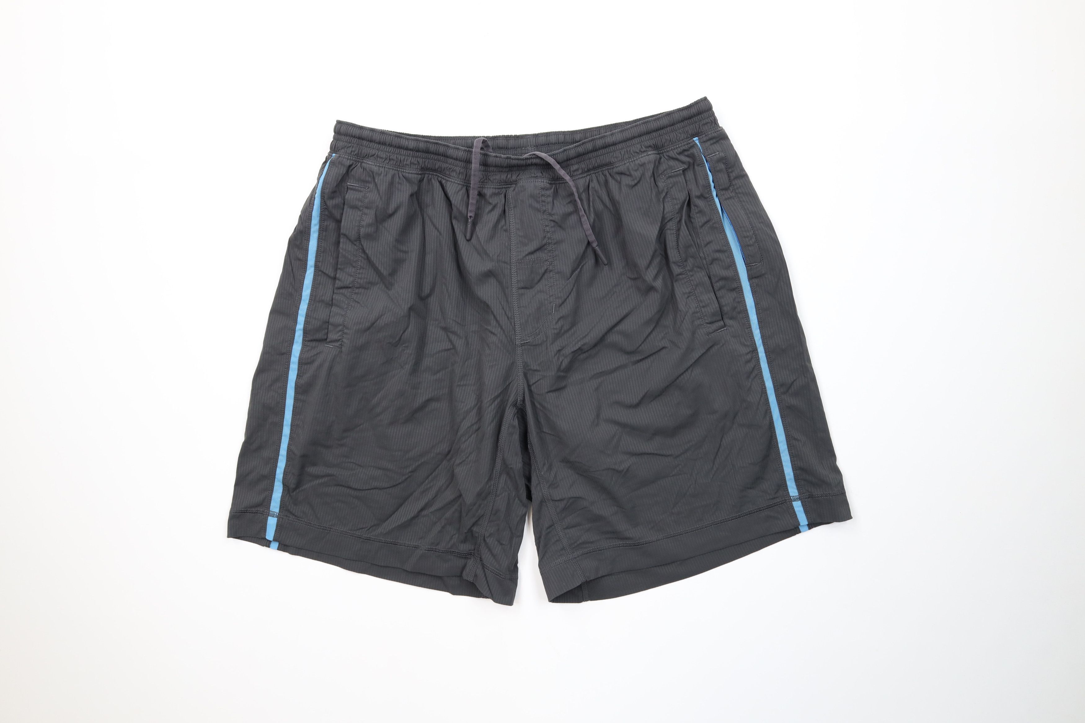 Lululemon Lululemon Lined Gym Yoga Jogging Running Shorts Gray Striped Size US 38 / EU 54 - 1 Thumbnail