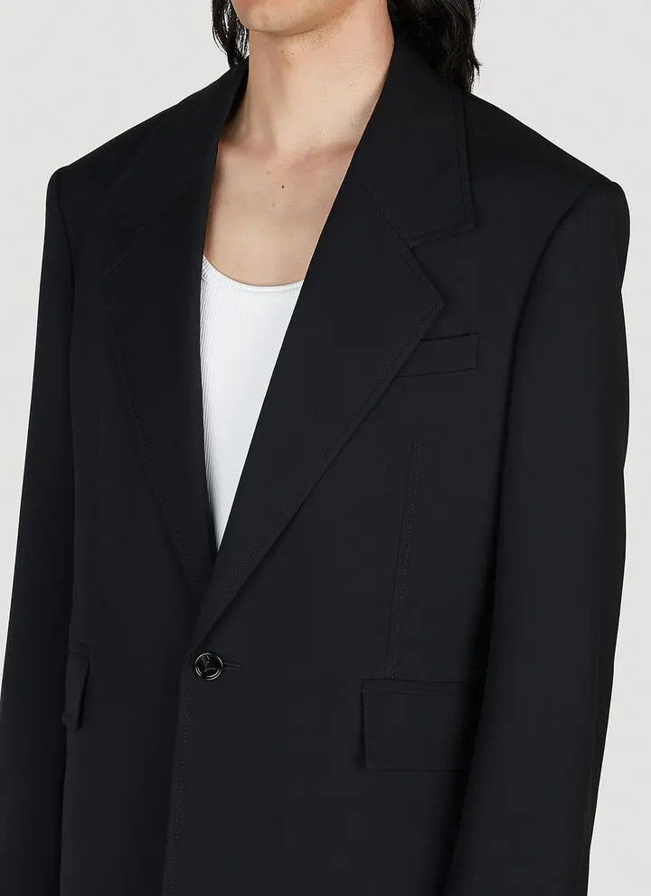 Bottega Veneta o1bcso1str0225 Light Wool Jacket in Black Size US S / EU 44-46 / 1 - 5 Thumbnail