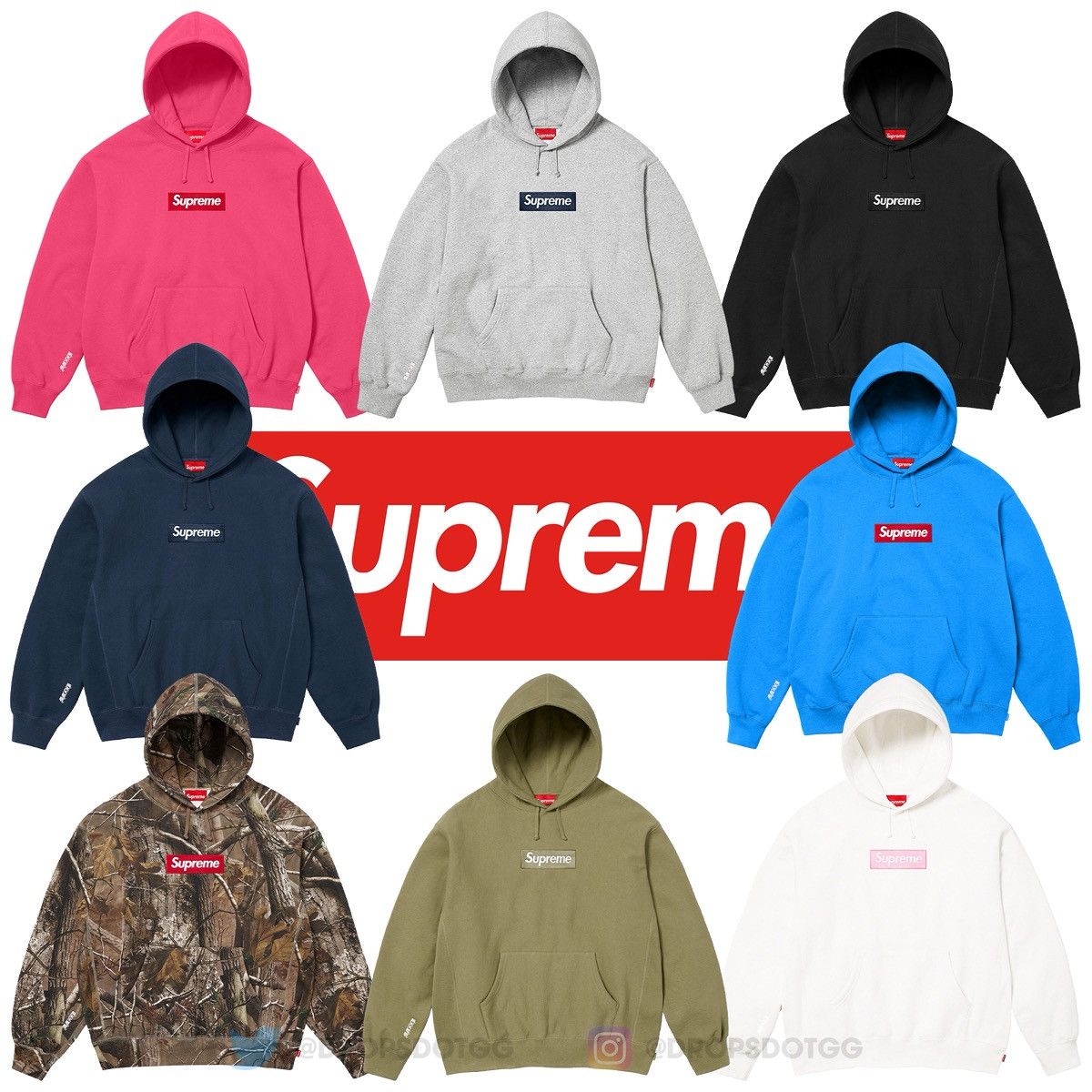 Supreme Box Logo Hooded Sweatshirt ‘White’ (FW25) - SIZE XXL