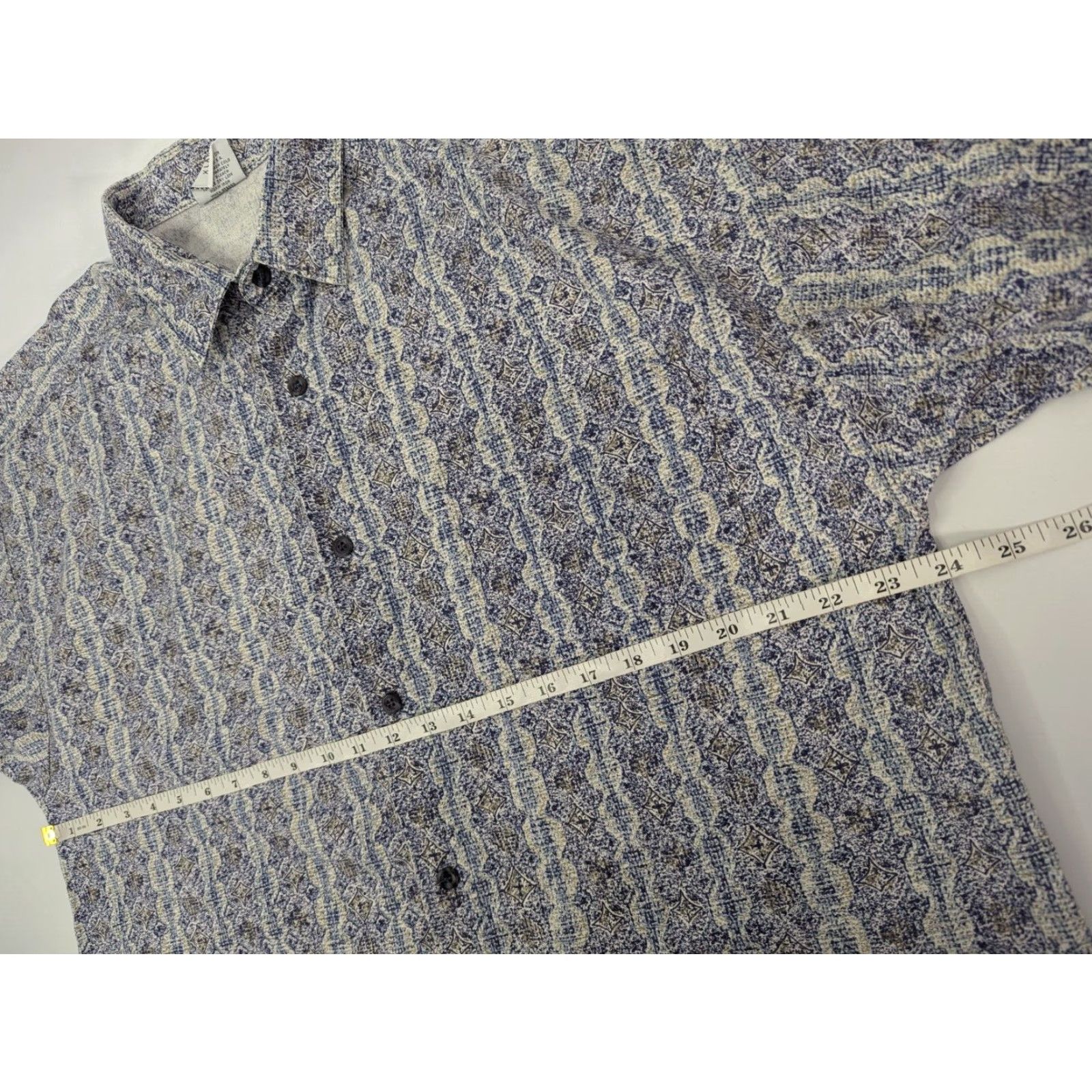 Anchor Blue VINTAGE Anchor Blue Shirt Men's XL Button Up Diamond Pattern Camp Casual Retro Size US XL / EU 56 / 4 - 6 Thumbnail