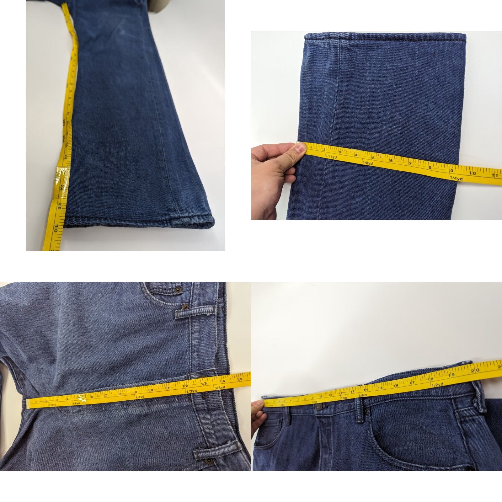Levi's VINTAGE Levis 501xx Jeans Blue Denim Straight Button Fly Mens 40x30 Inseam 30 Solid Denim Medium Wash Levi's 501 XX Logo Jeans Mens New title Size US 40 / EU 56 - 8 Thumbnail