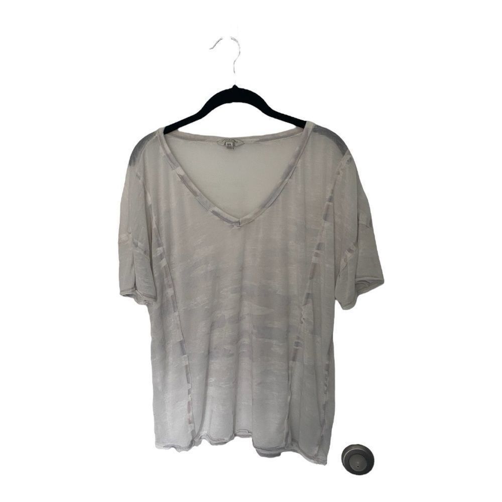 Lucky Brand Lucky Brand Women’s Sheer Burnout Oversized T-Shirt White Gr Size M / US 6-8 / IT 42-44 - 2 Thumbnail
