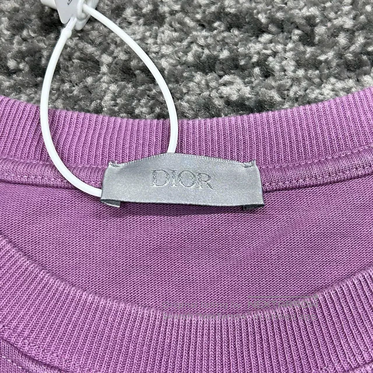 Dior dior purple embroidered short sleeve t. Size US S / EU 44-46 / 1 - 4 Thumbnail