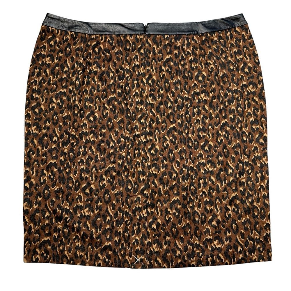 Talbots NWT New Talbots Jacquard Pencil Fall Leopard Skirt Size 18W Size 40" / US 18 - 3 Thumbnail