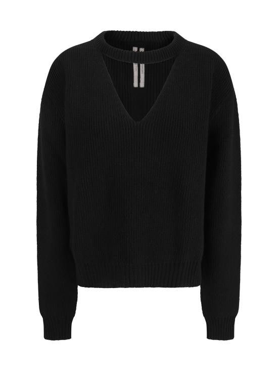 RICK OWENS Women Sweater RP02D3646KWV 09 BLACK