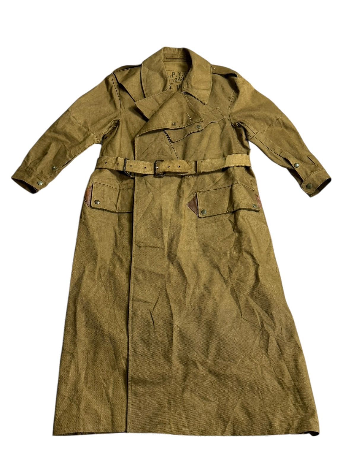 Vintage 40s WW2 Vintage British Army Dispatch Rider Coat Motorcycle Size US XL / EU 56 / 4 - 1 Thumbnail