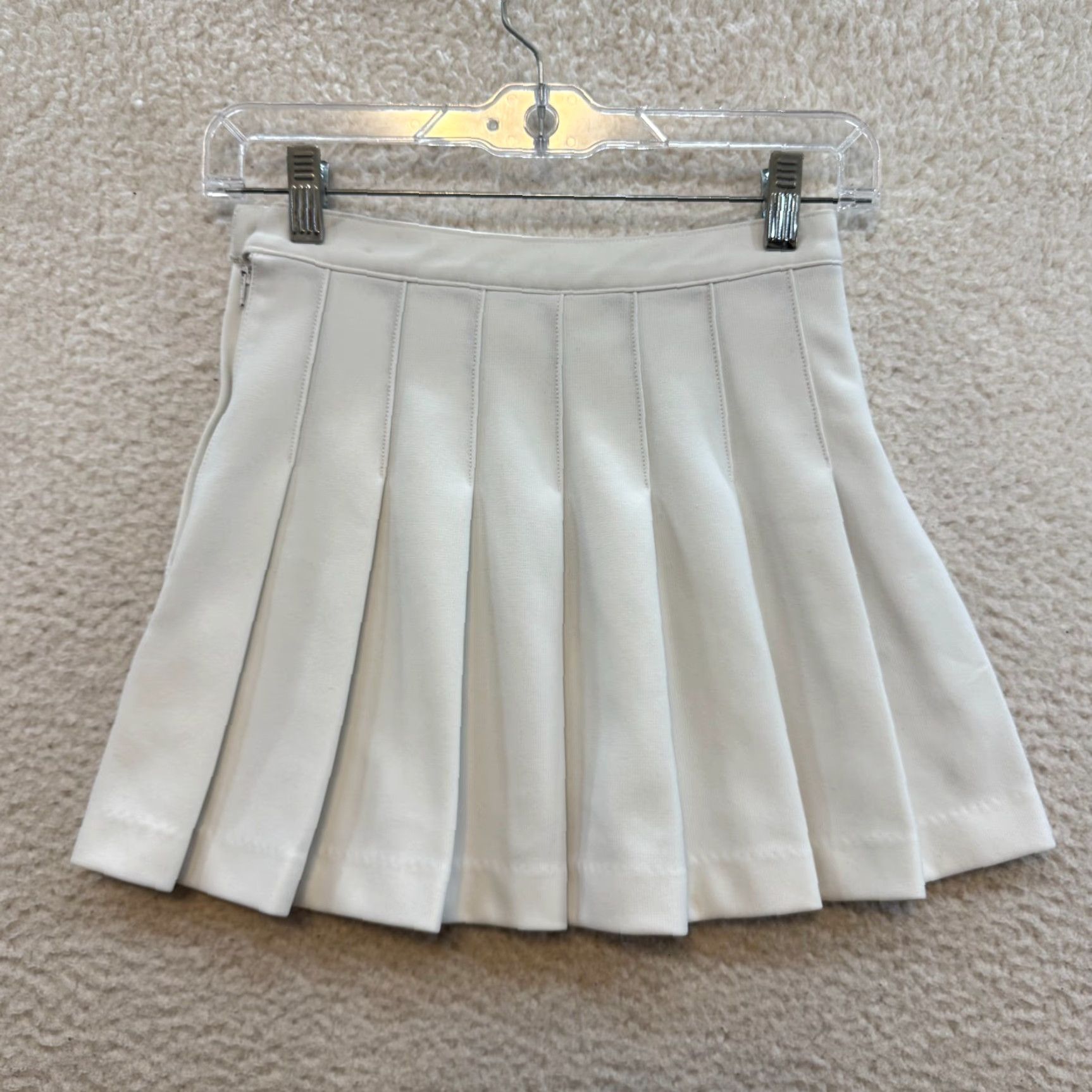 Vintage VINTAGE 80s White Tennis Mini Skirt Varsity XXS XS 00 0 23 24 Sporty Preppy Shirt? Size 24" / US 00 / IT 34 - 2 Thumbnail