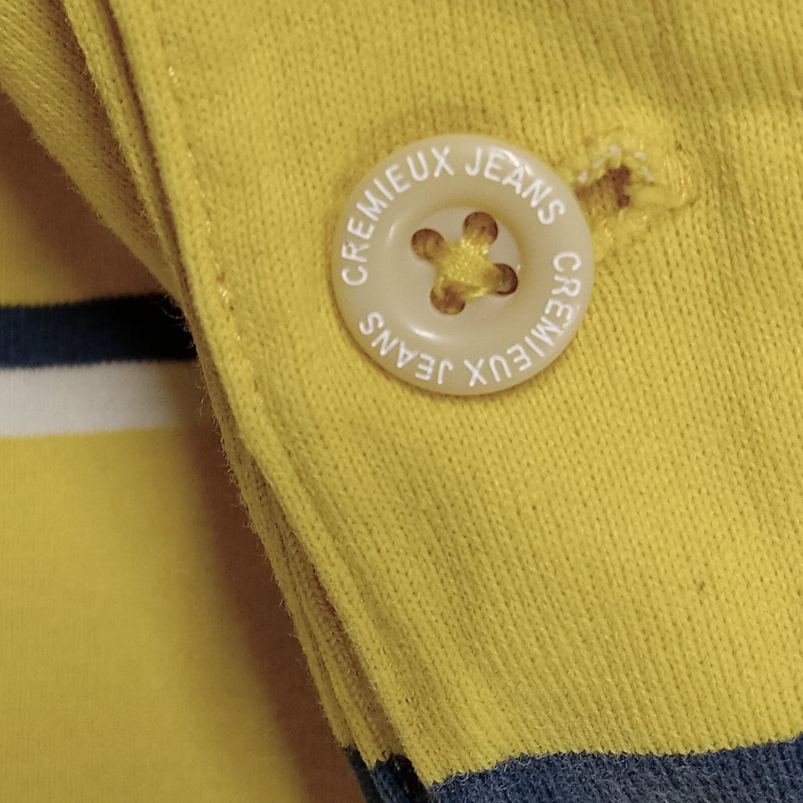 Cremieux Cremieux Polo Shirt XL 2 Button Short Sleeve Yellow Stiped Size US XL / EU 56 / 4 - 7 Thumbnail