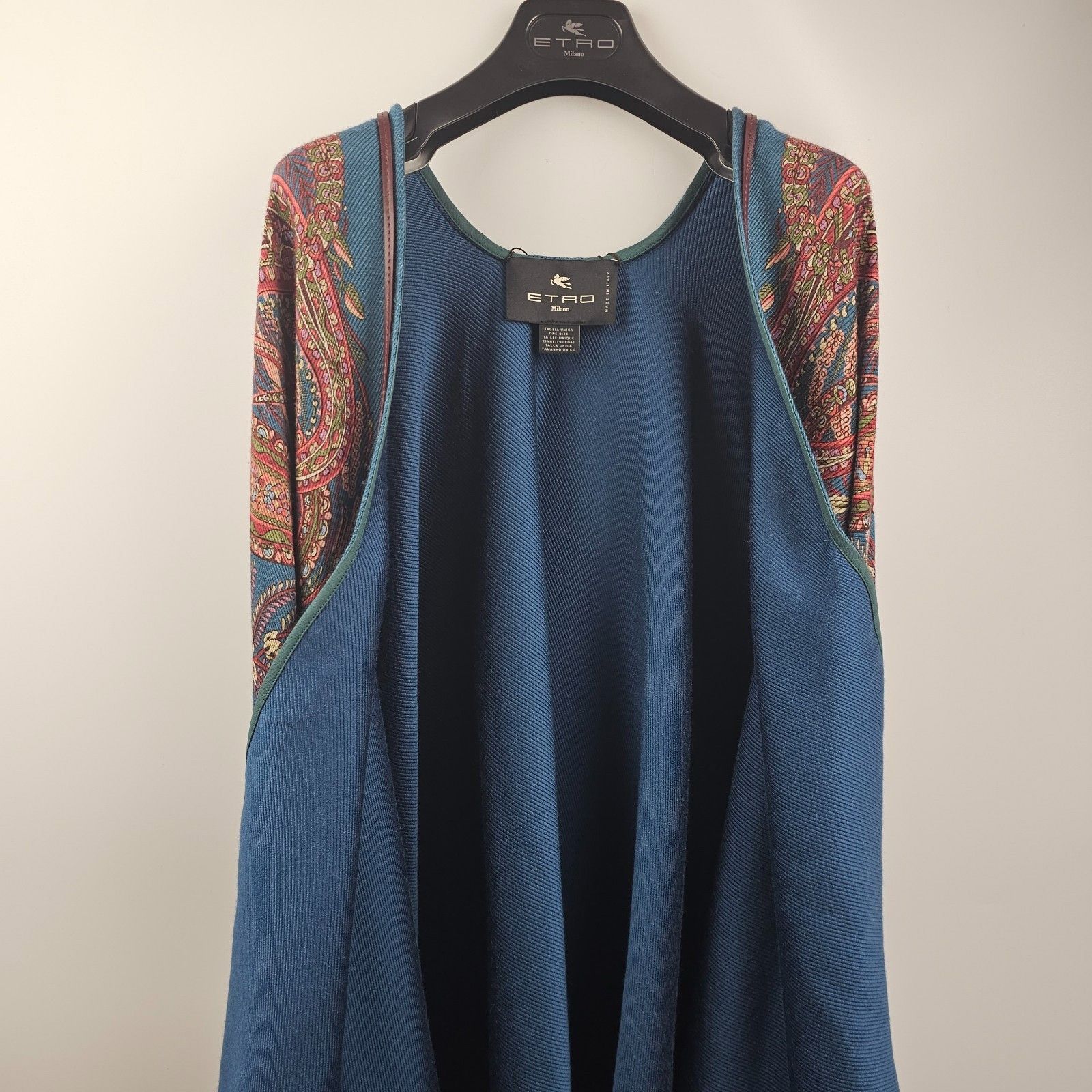 Etro ETRO Multicolor Wool Cape Size ONE SIZE - 7 Thumbnail