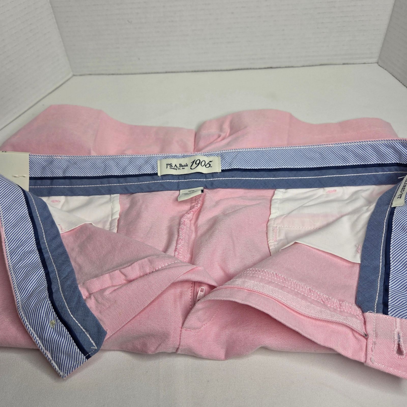 Jos. A. Bank Men's Jos A Banks 1905 Tailored Fit Chino Shorts Size US 33 - 8 Thumbnail