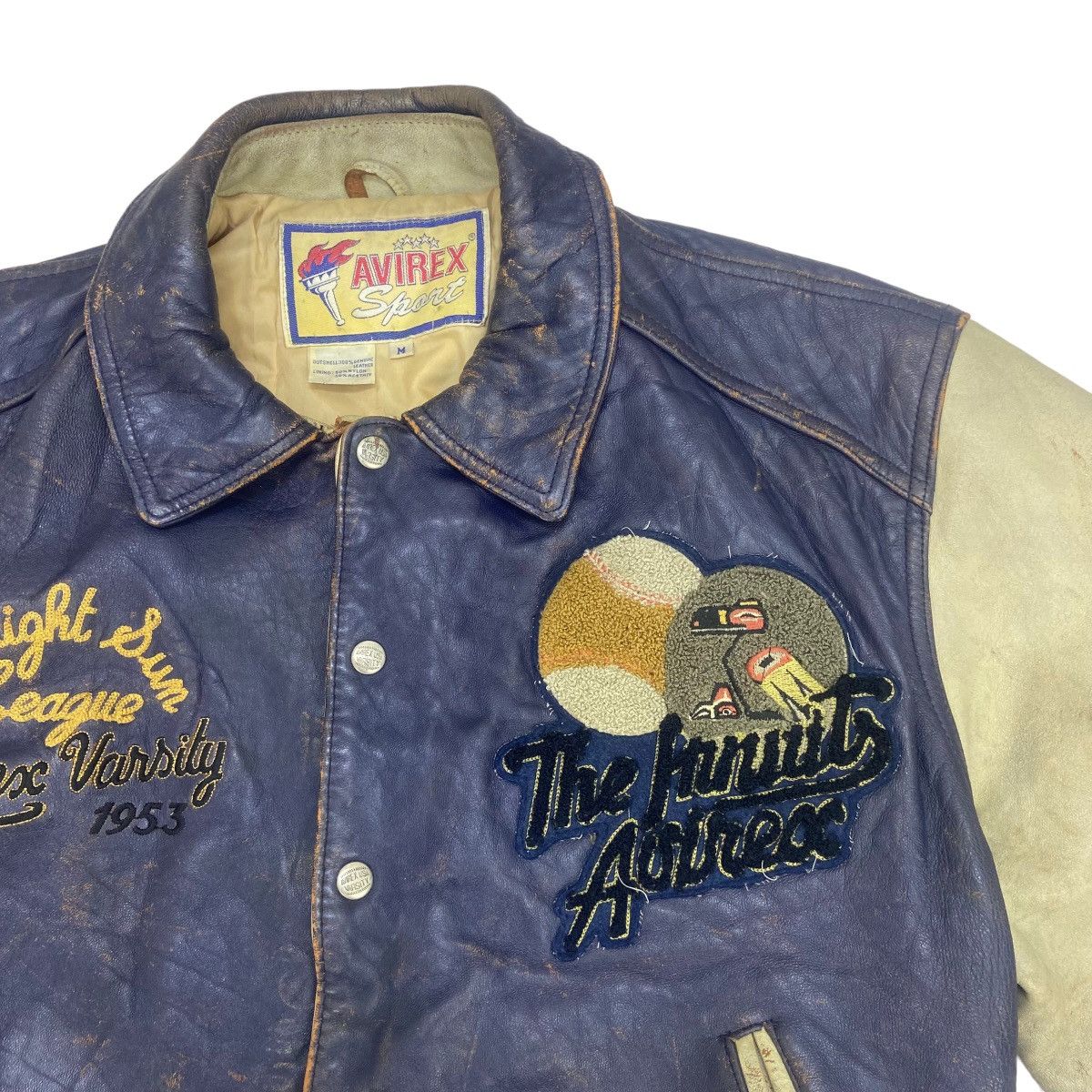 Avirex Vtg 1953 Midnight Sun League Avirex Varsity Leather Jacket Size US M / EU 48-50 / 2 - 5 Thumbnail