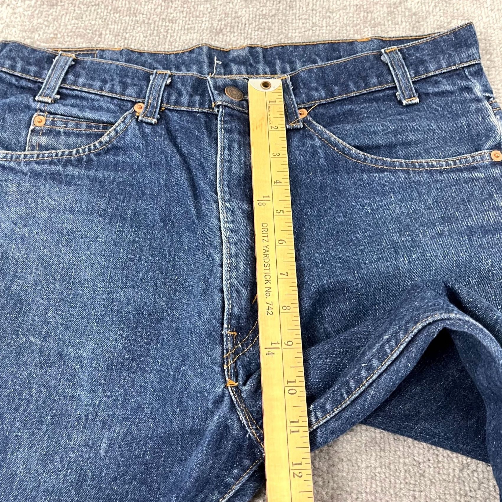 Levi's VINTAGE Levi's Jeans Mens 32 x 29 Slim Straight Blue Denim USA Made 90s Retro Orange Tab Mens Size US 32 / EU 48 - 7 Thumbnail