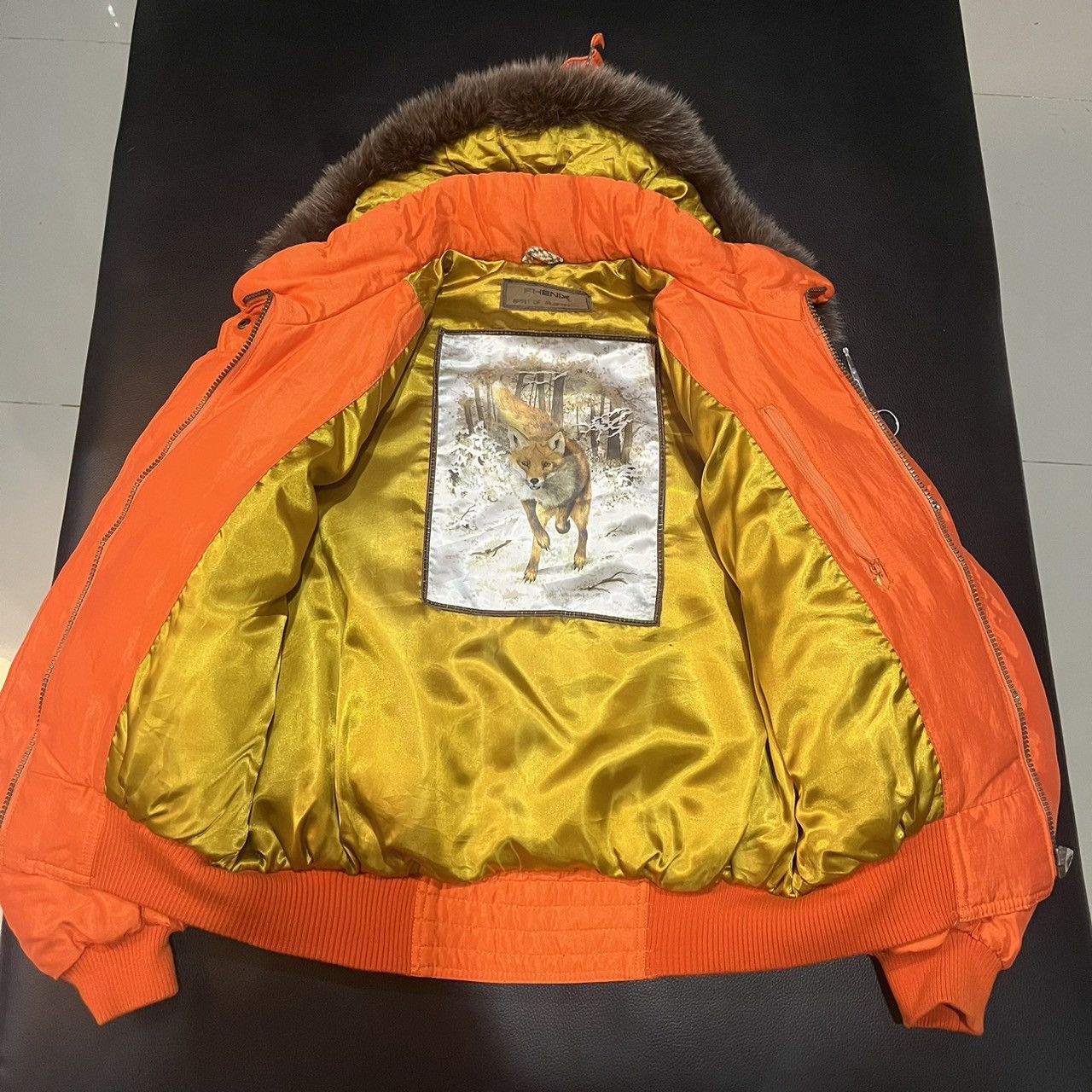 Phenix Vintage Phenix Fox Hooded Down Jacket Ski Wear Orange Size US M / EU 48-50 / 2 - 1 Thumbnail