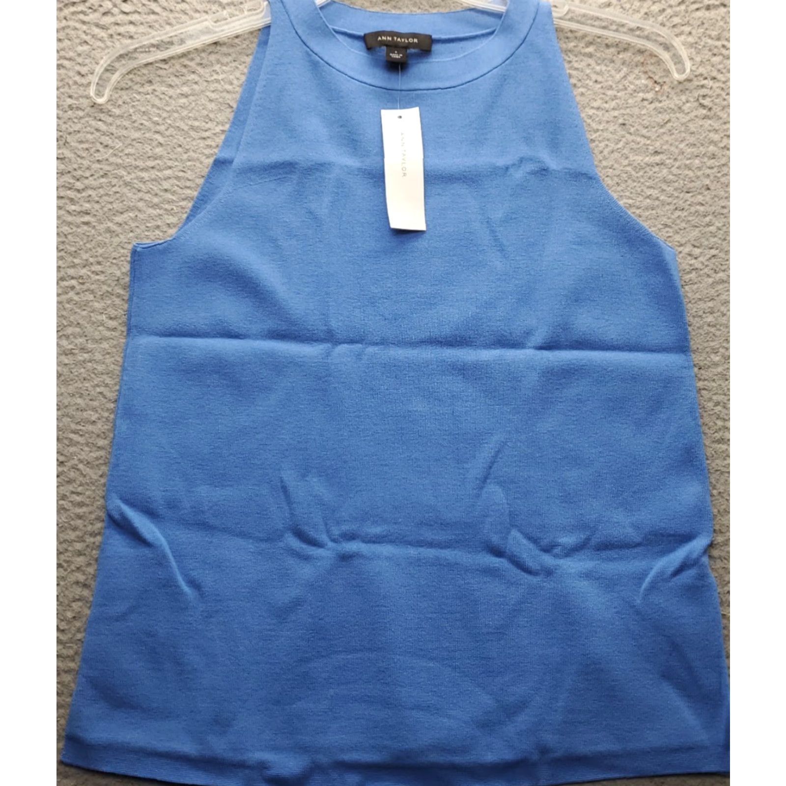 Ann Taylor Ann Taylor Sweater Vest Womens S Blue Viscose Sleeveless Crew Neck Pullover Size S / US 4 / IT 40 - 2 Thumbnail