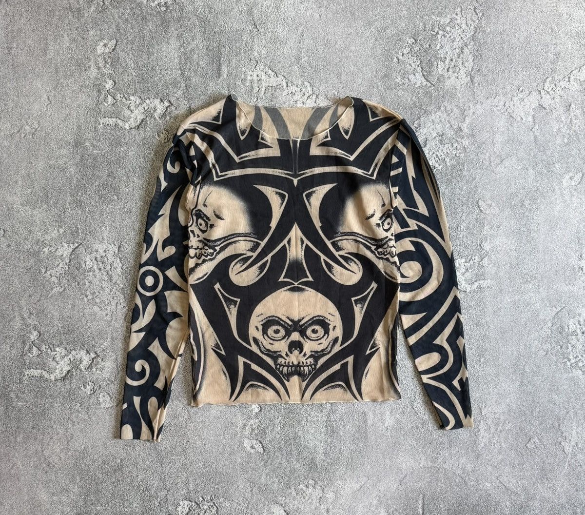 Designer × Japanese Brand Style Jean Paul Gaultier / Save the Queen tattoo long sleeve Size ONE SIZE - 4 Thumbnail