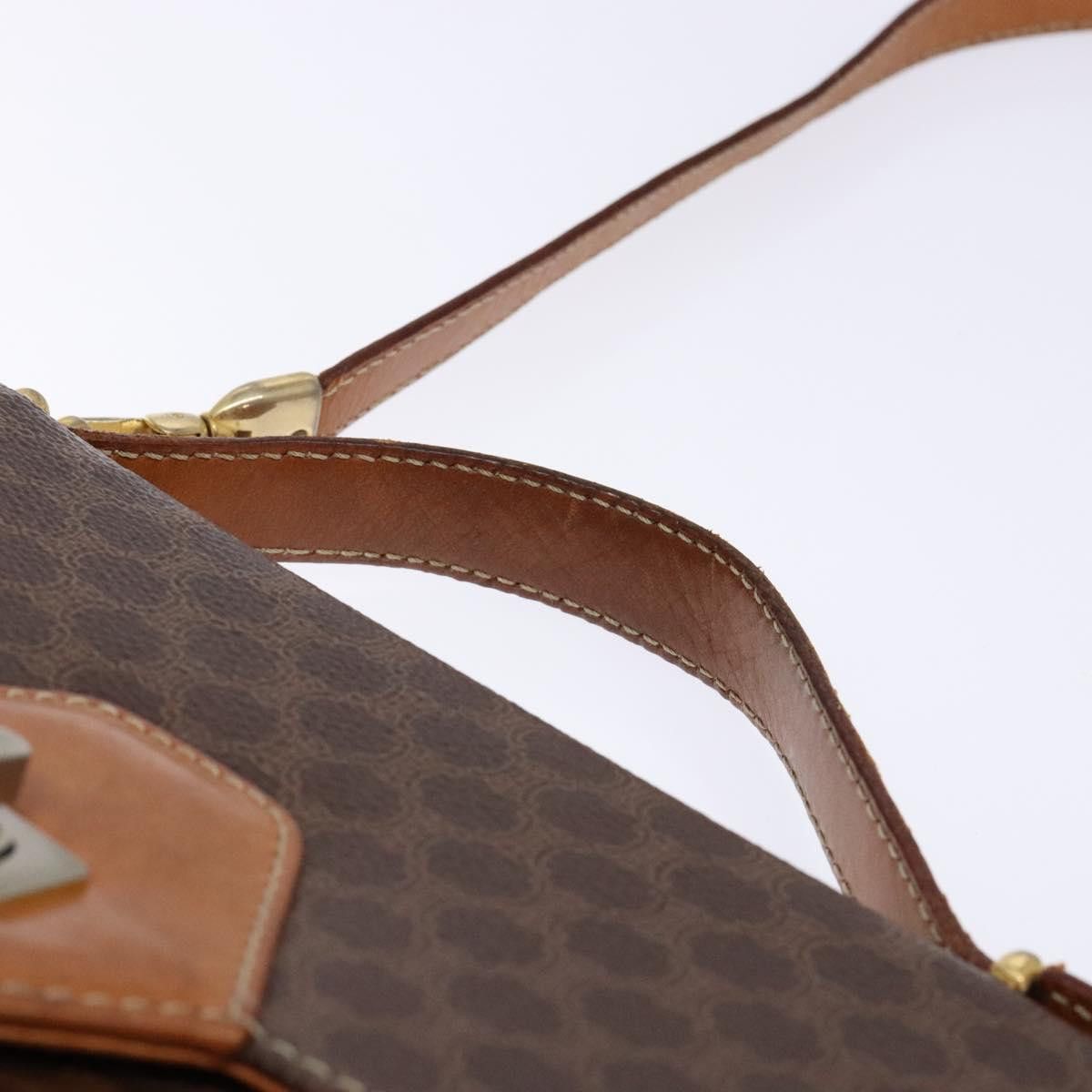 Celine CELINE Macadam Canvas Hand Bag Pvc Leather Brown Gold Size ONE SIZE - 8 Thumbnail