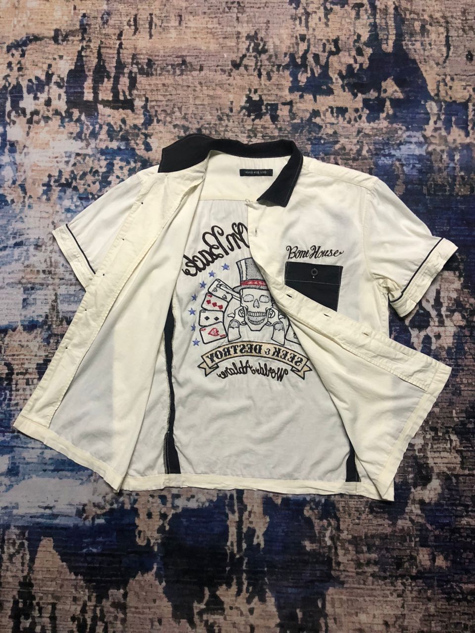 Japanese Brand World Wide Love Seek & Destroy Embroidered Print Rare Size US M / EU 48-50 / 2 - 3 Thumbnail