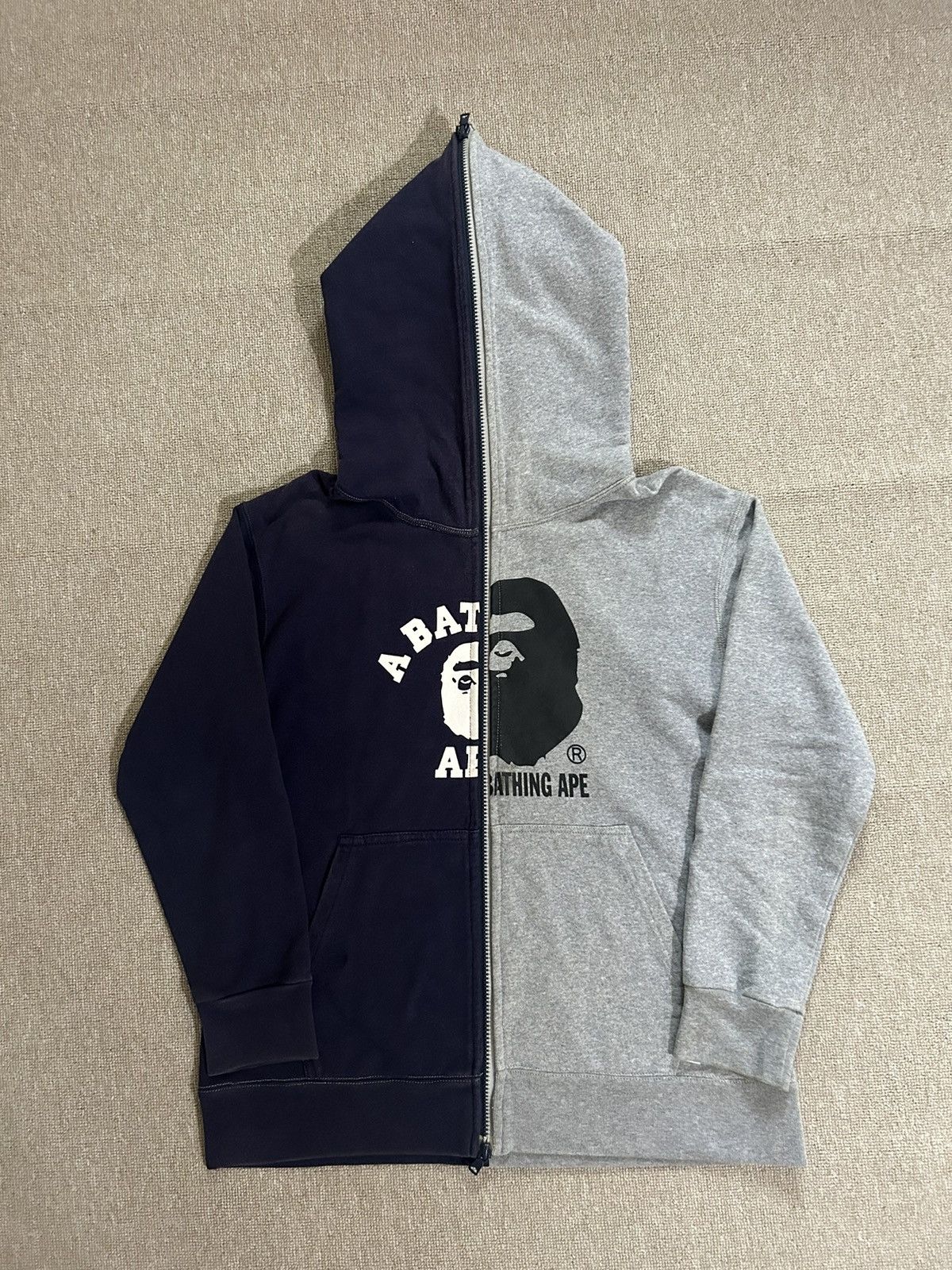 Bape College Half Full Zip Hoodie Size US L / EU 52-54 / 3 - 3 Thumbnail